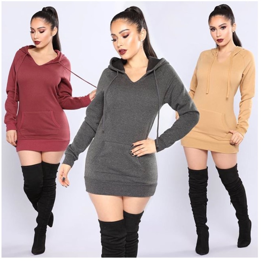 * SOLD*Fashion Nova Hoodie Dress